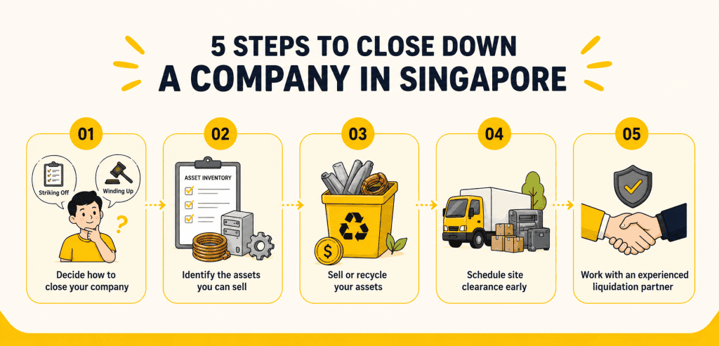 how to close down a company in singapore