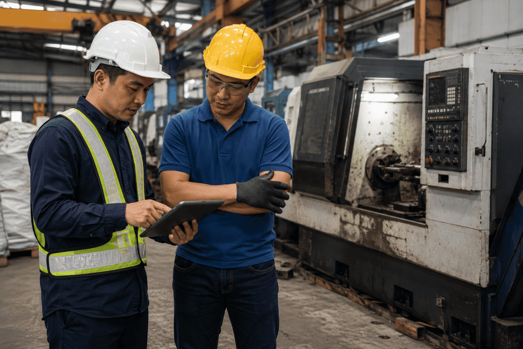 ilustration of sell industrial machines in singapore