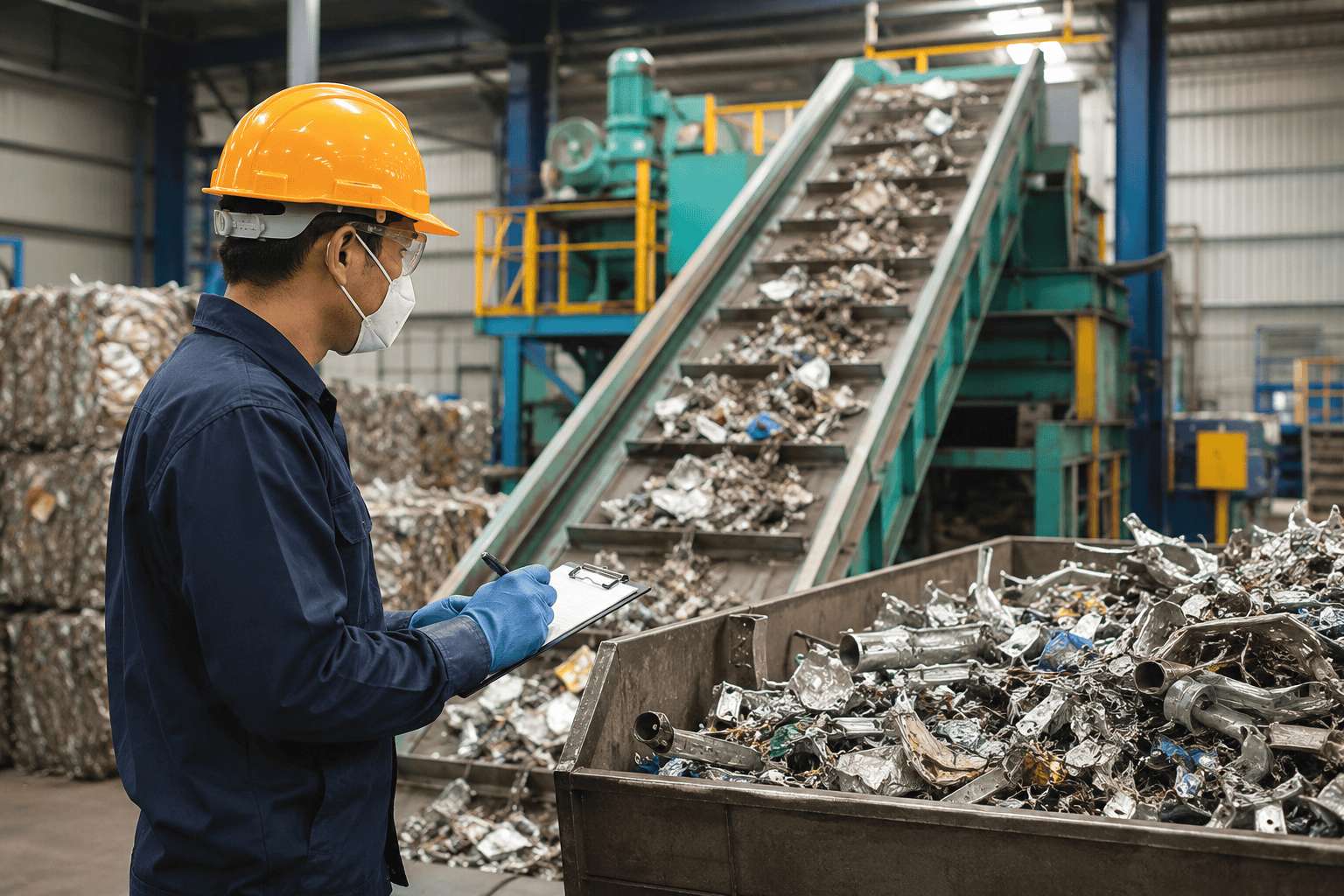 describe about how the metal recycling process
